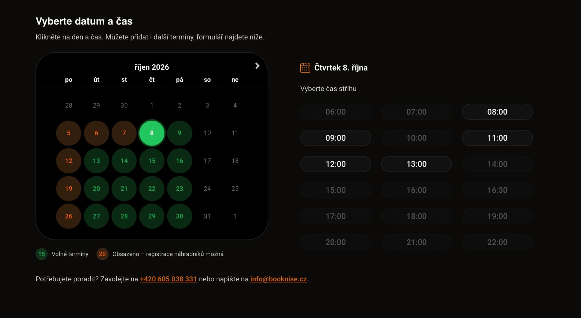Online rezervace: Snadná online rezervace